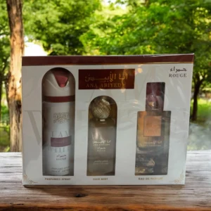 lattafa ana abiyedh rouge 3pcs gift set