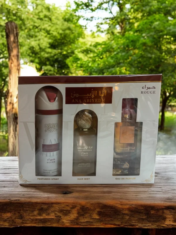 lattafa ana abiyedh rouge 3pcs gift set