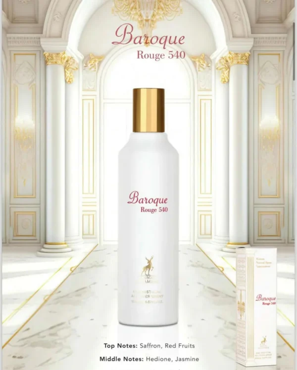 perfume baroque rouge 540 by maison al hambra unisex eau all over spray 150ml✔️