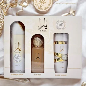 set yara moi 3 pcs gift edp 100ml 200ml deo + 50 ml hair spry✔️