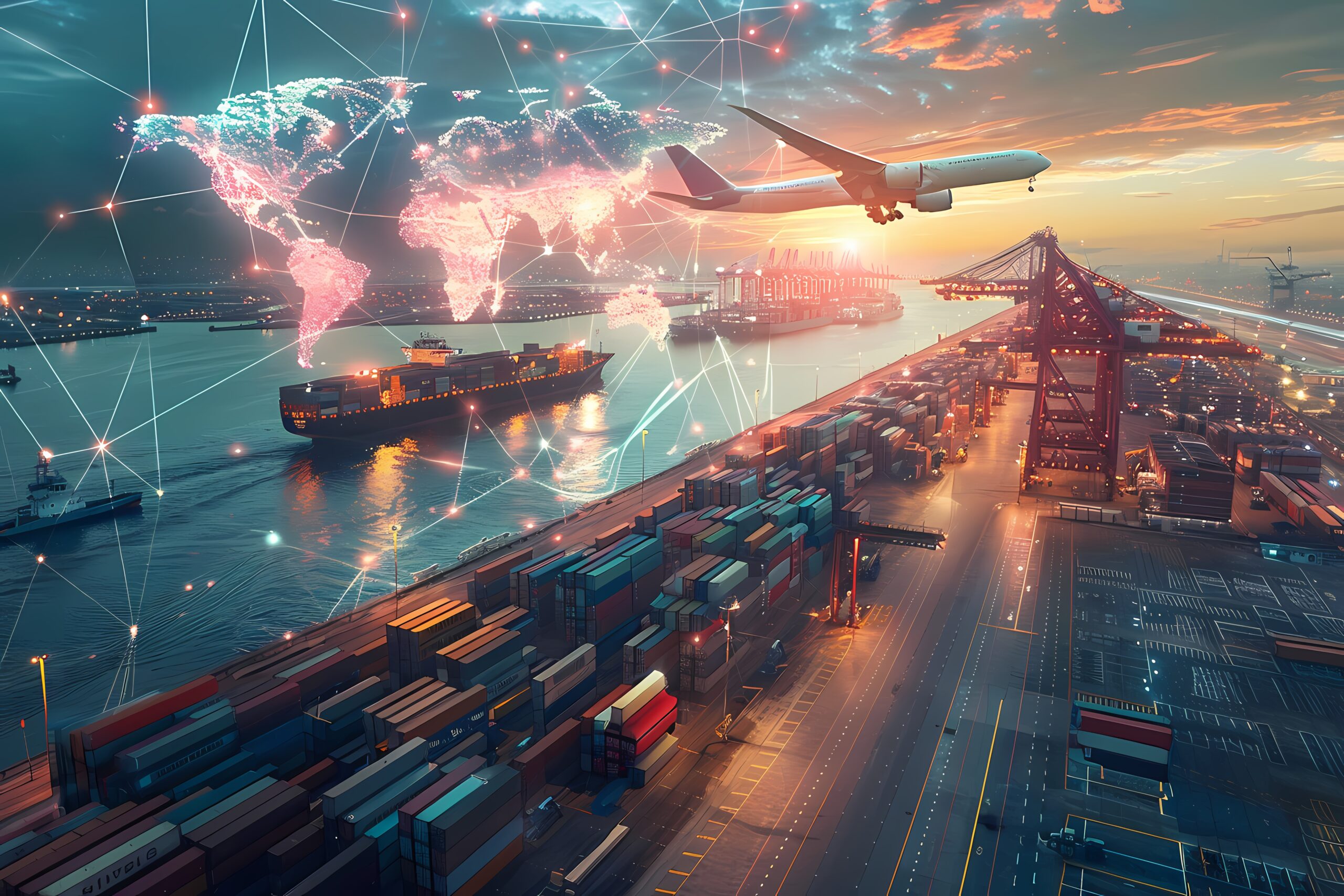 technological futuristic holograms logistics means transport